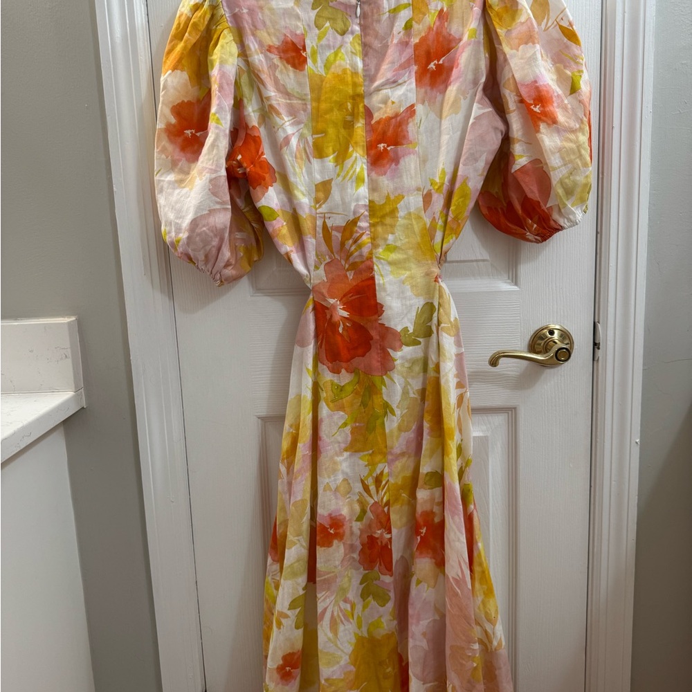 Kivari Vibrant Floral Blouse - Pink, Orange, Yellow